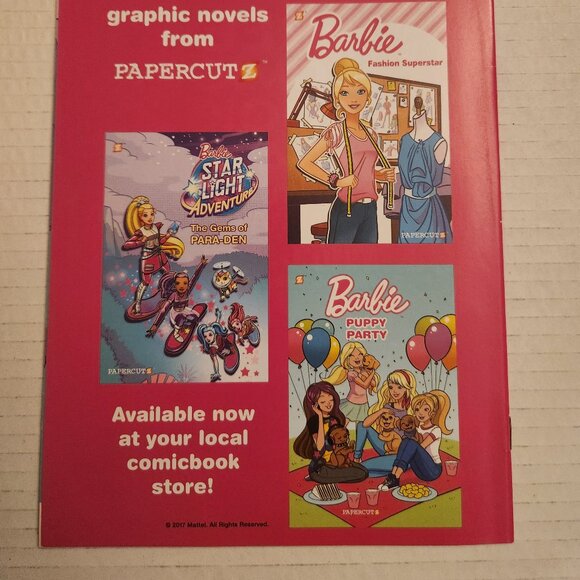 FCBD 2017: Barbie #1 (2017) Papercutz, Unstamped, NM - Picture 8 of 14